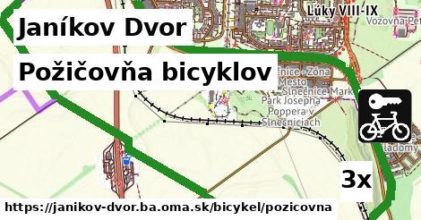 Požičovňa bicyklov, Janíkov Dvor