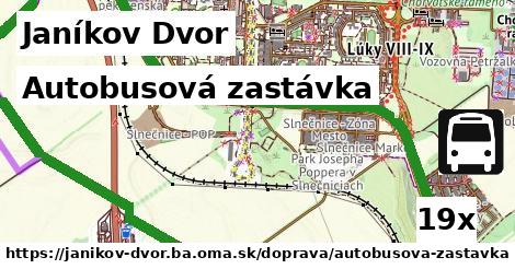 Autobusová zastávka, Janíkov Dvor