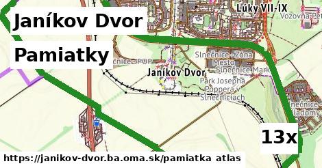 pamiatky v Janíkov Dvor