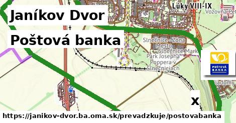 Poštová banka, Janíkov Dvor