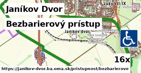 Bezbarierový prístup, Janíkov Dvor