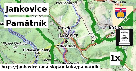 pamätník v Jankovice