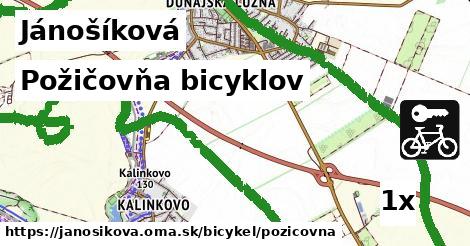 požičovňa bicyklov v Jánošíková