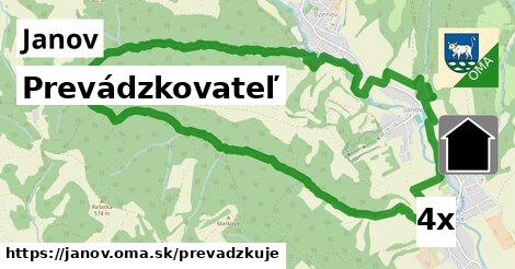 prevádzkovateľ v Janov