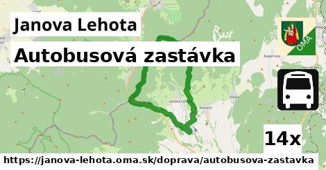 Autobusová zastávka, Janova Lehota