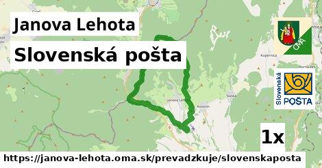 Slovenská pošta, Janova Lehota