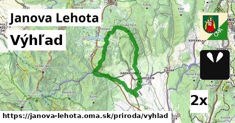 výhľad v Janova Lehota