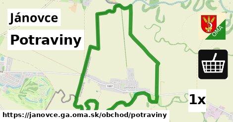 Potraviny, Jánovce, okres GA