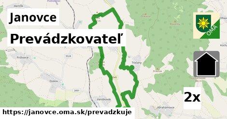 prevádzkovateľ v Janovce