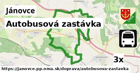 Autobusová zastávka, Jánovce, okres PP