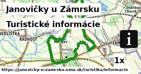 turistické informácie v Janovičky u Zámrsku