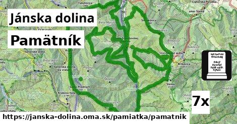 Pamätník, Jánska dolina