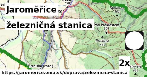 železničná stanica, Jaroměřice