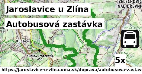 Autobusová zastávka, Jaroslavice u Zlína