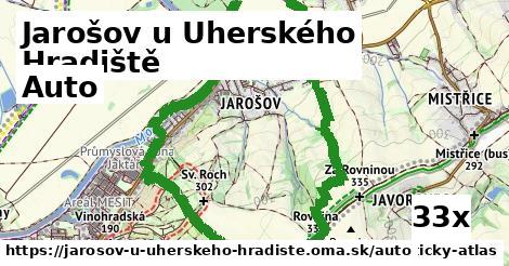 auto v Jarošov u Uherského Hradiště