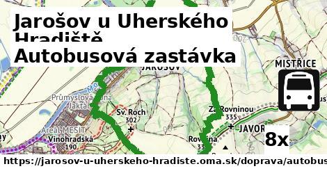 autobusová zastávka v Jarošov u Uherského Hradiště