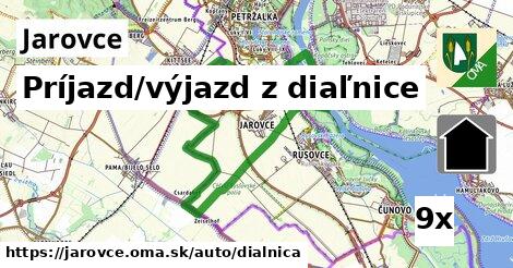 Príjazd/výjazd z diaľnice, Jarovce