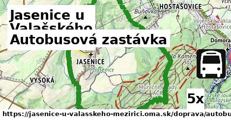 Autobusová zastávka, Jasenice u Valašského Meziříčí