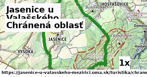 chránená oblasť v Jasenice u Valašského Meziříčí