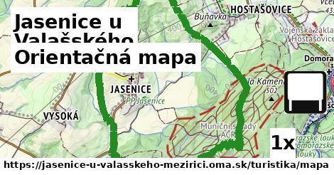 Orientačná mapa, Jasenice u Valašského Meziříčí