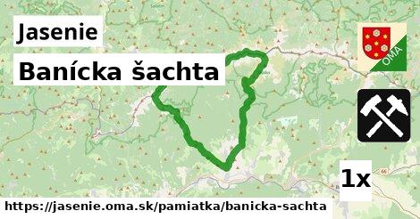 Banícka šachta, Jasenie