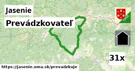 prevádzkovateľ v Jasenie