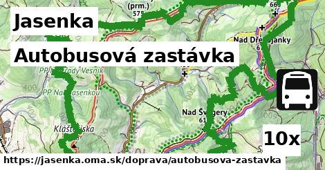 autobusová zastávka v Jasenka