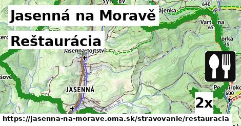 reštaurácia v Jasenná na Moravě