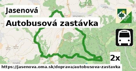 Autobusová zastávka, Jasenová