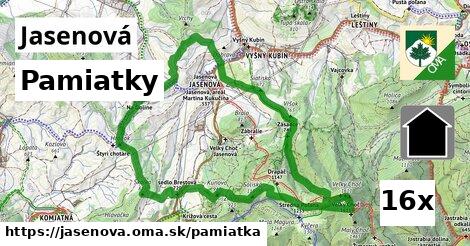 pamiatky v Jasenová