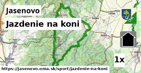 jazdenie na koni v Jasenovo