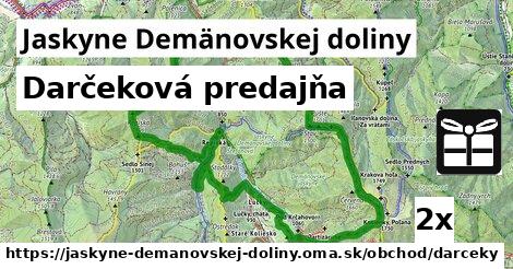 Darčeková predajňa, Jaskyne Demänovskej doliny