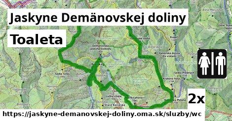 Toaleta, Jaskyne Demänovskej doliny