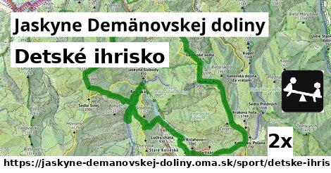 Detské ihrisko, Jaskyne Demänovskej doliny