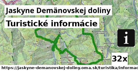 Turistické informácie, Jaskyne Demänovskej doliny