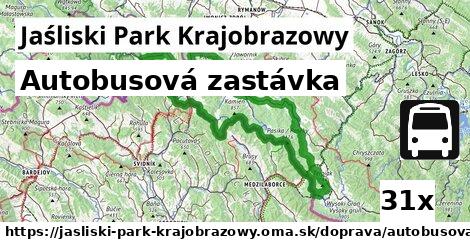 Autobusová zastávka, Jaśliski Park Krajobrazowy