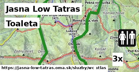 Toaleta, Jasna Low Tatras