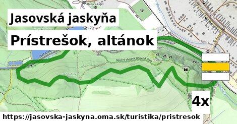 Prístrešok, altánok, Jasovská jaskyňa