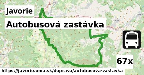 Autobusová zastávka, Javorie