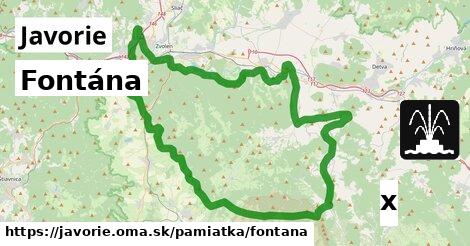 Fontána, Javorie