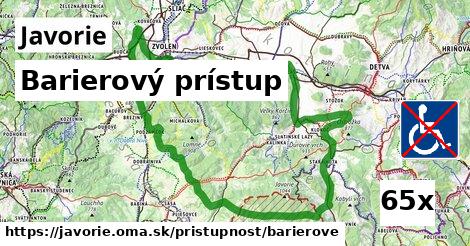 Barierový prístup, Javorie