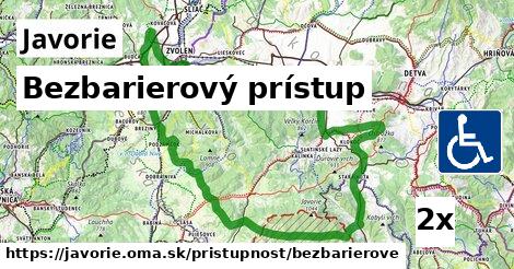 Bezbarierový prístup, Javorie