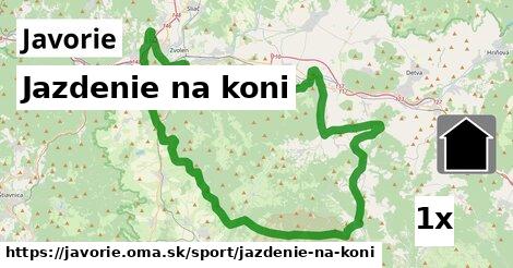 Jazdenie na koni, Javorie