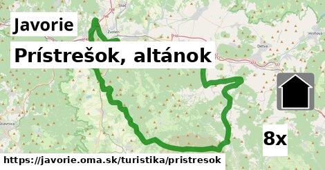 Prístrešok, altánok, Javorie