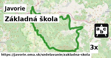 Základná škola, Javorie