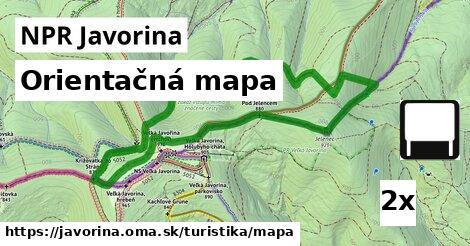 Orientačná mapa, NPR Javorina