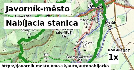 Nabíjacia stanica, Javorník-město
