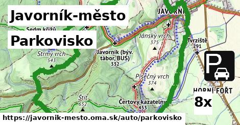 Parkovisko, Javorník-město