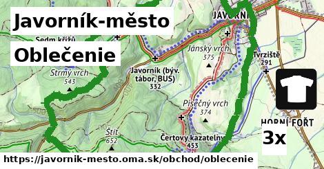 Oblečenie, Javorník-město