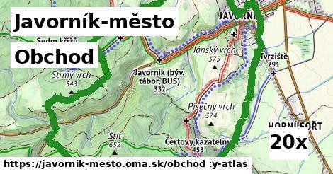 obchod v Javorník-město